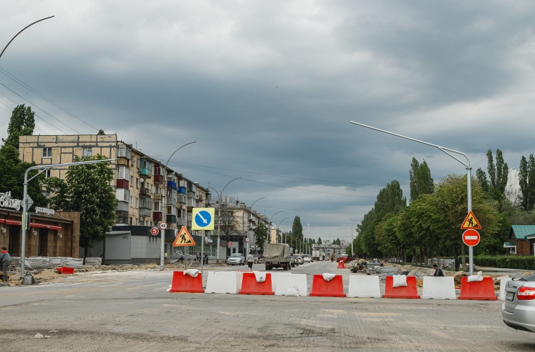В Липецке полностью перекрыта улица Плеханова