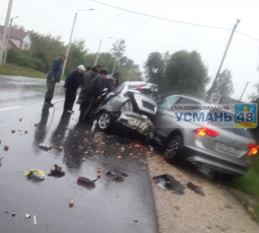 В Усманском районе в аварии погибли водитель и пассажирка