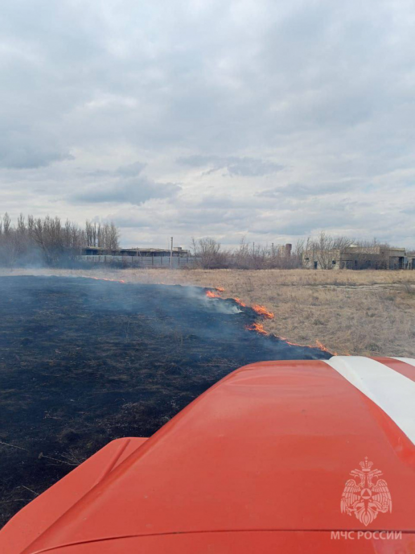 В Липецкой области ликвидировали возгорание сухой травы